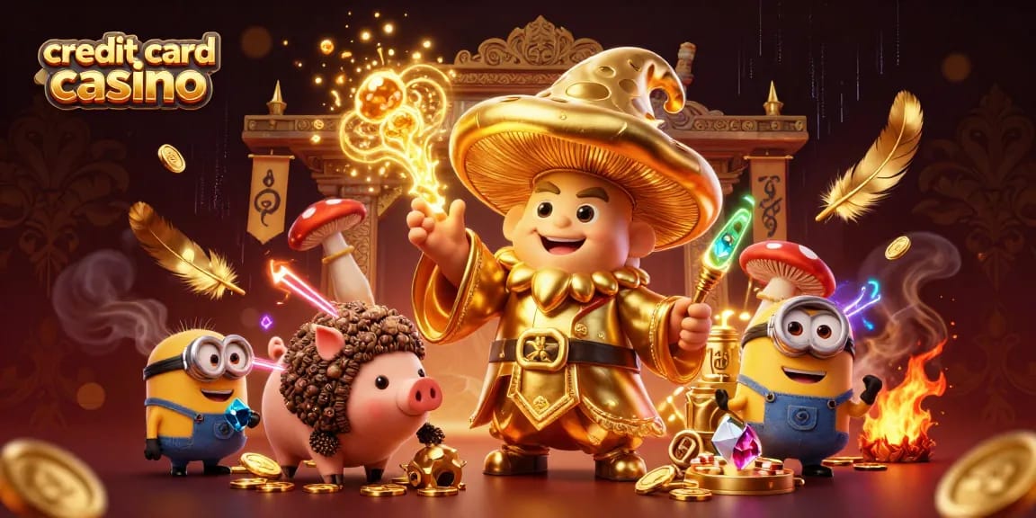 Engage with the vibrant world of credit card casino gaming through a mystical adventure.