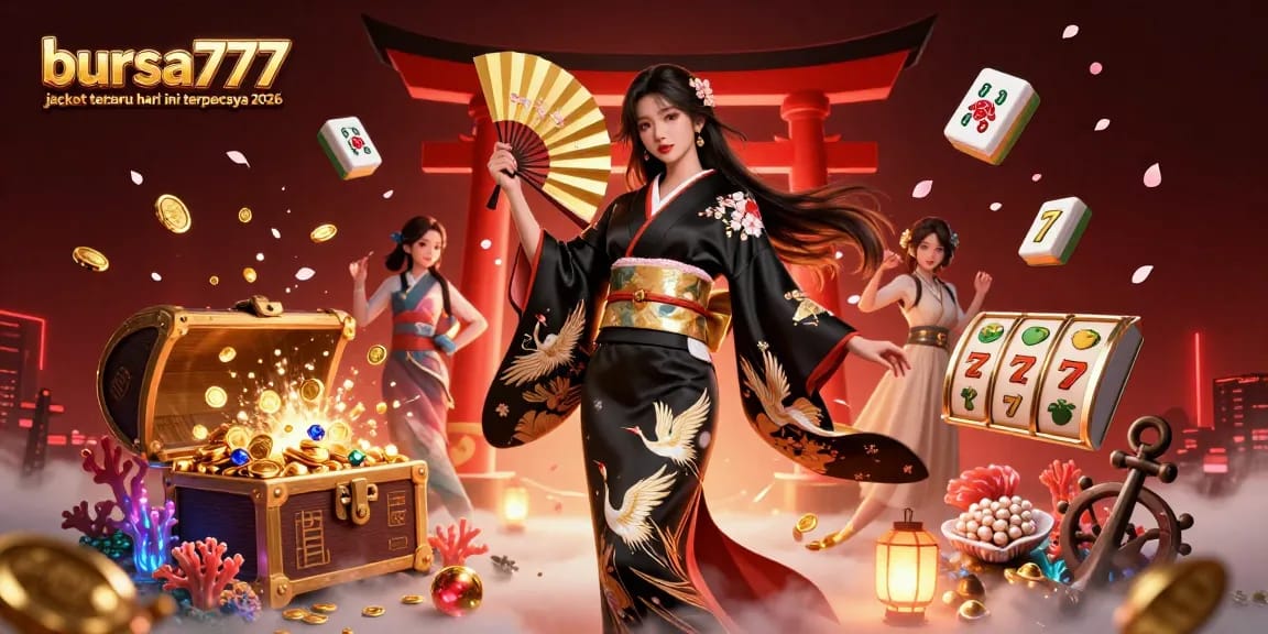 Experience the thrill of bursa777 jackpot terbaru hari ini terpercaya 2026 with stunning slots and casino elements in this vibrant illustration.