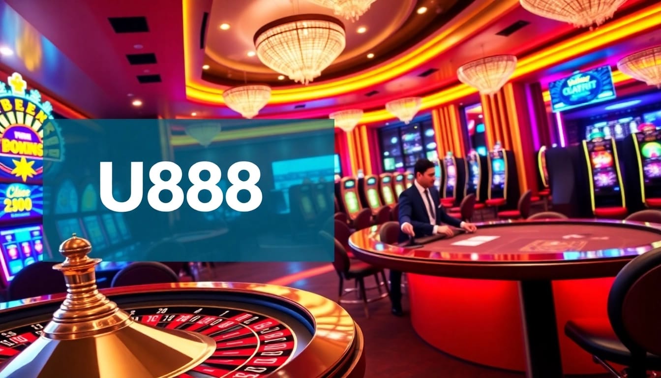 Experience thrilling online betting at U888 with vibrant casino games and a sleek interface.
