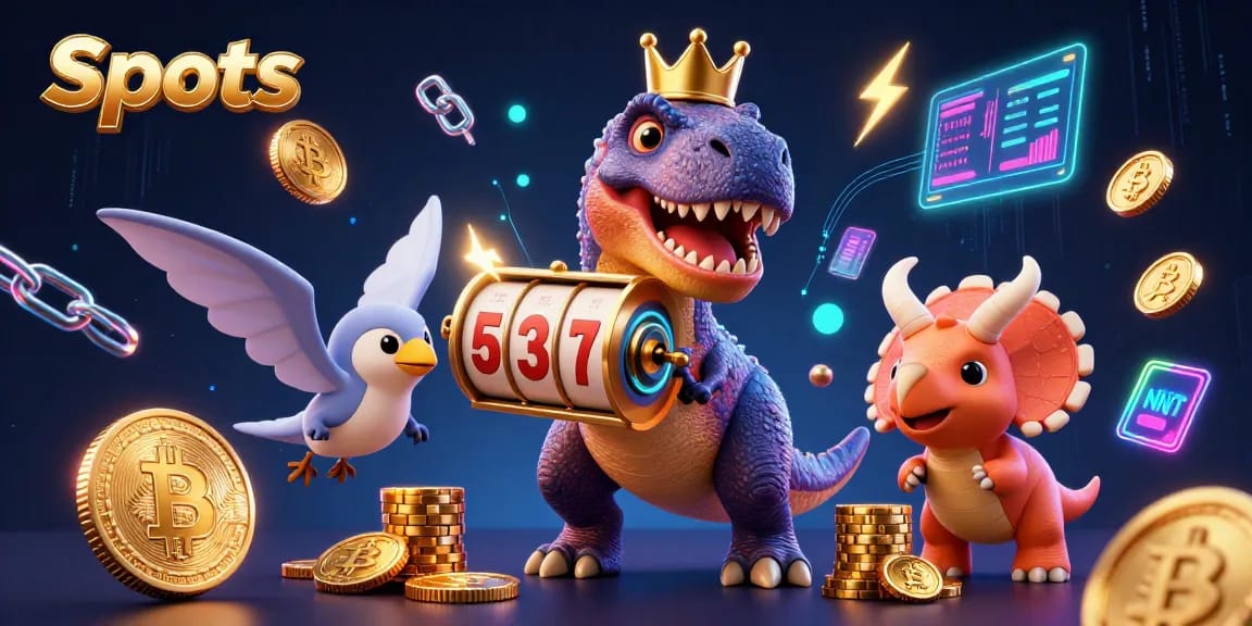 Spin the Slots with a T-Rex and Friends in an Exciting Casino Scene!