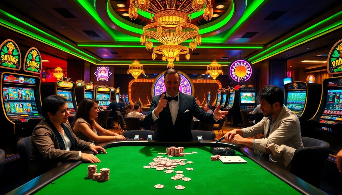 Experience the thrill of winning at an elegant gambling table on https://soibet.vision/ with vibrant casino visuals.
