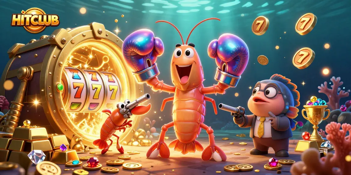 Experience vibrant gameplay at HITCLUB with dynamic treasures and animated casino elements.