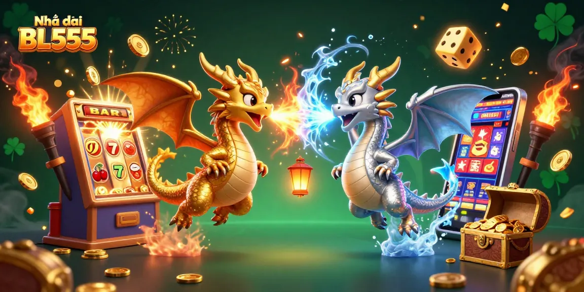 Experience the thrill of Nhà cái BL555 with dynamic 3D slot action and vibrant casino elements.
