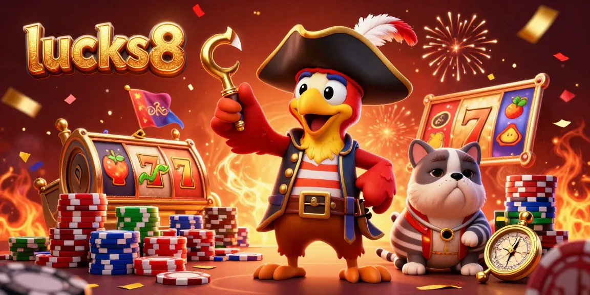 Experience thrilling moments with lucks8 as vibrant slot reels and chips animate the casino excitement.