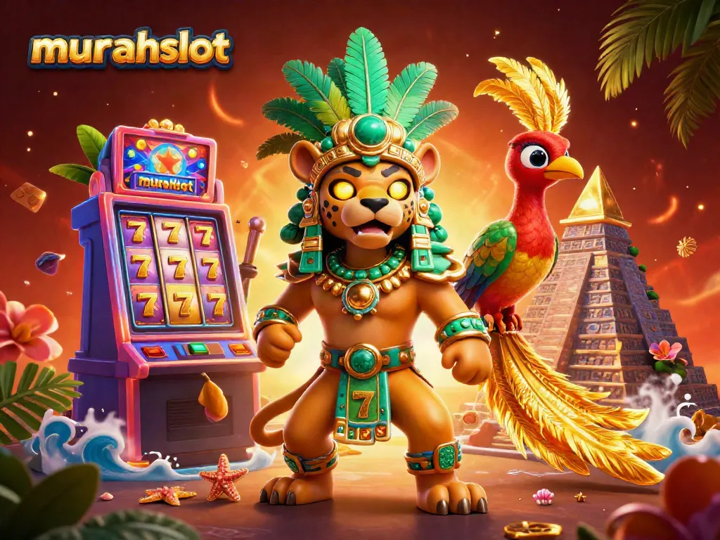 Gali kemenangan di murahslot dengan slot bergambar macan Mayan dan burung quetzal.