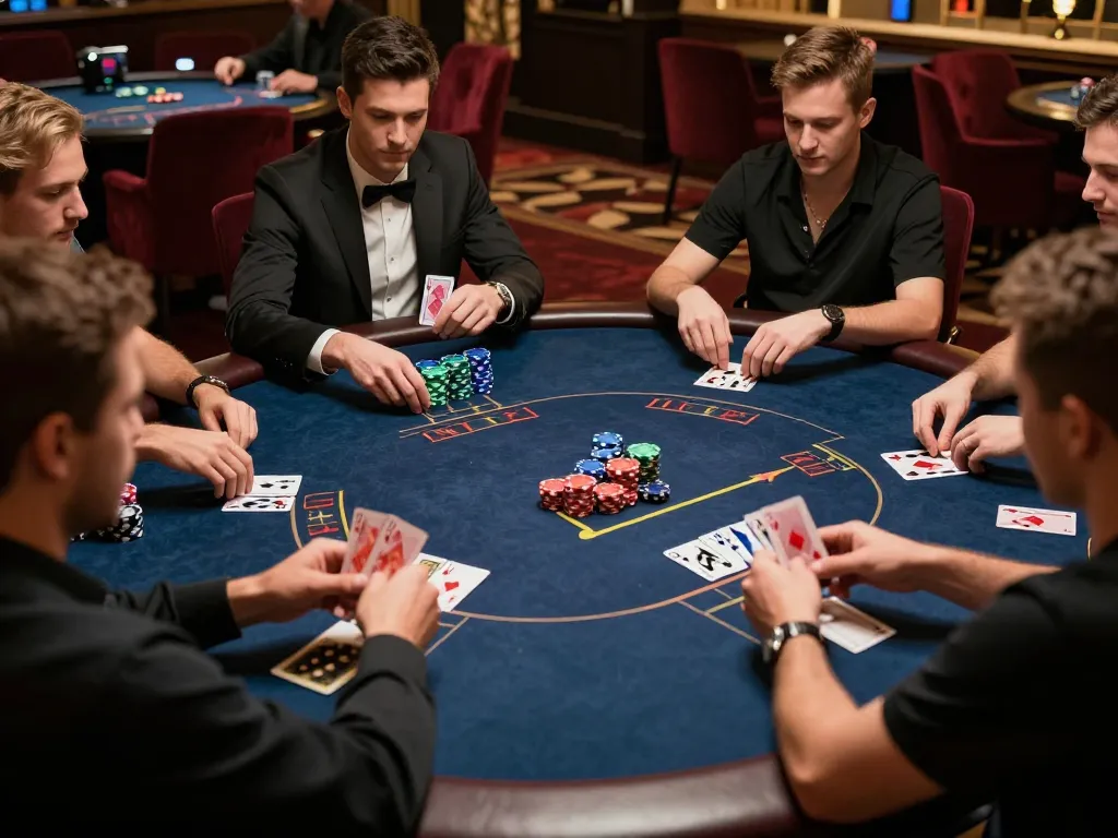Experience the excitement of poker at a prestigious casino with strategic gameplay and high stakes, featuring tr88 players and vibrant action