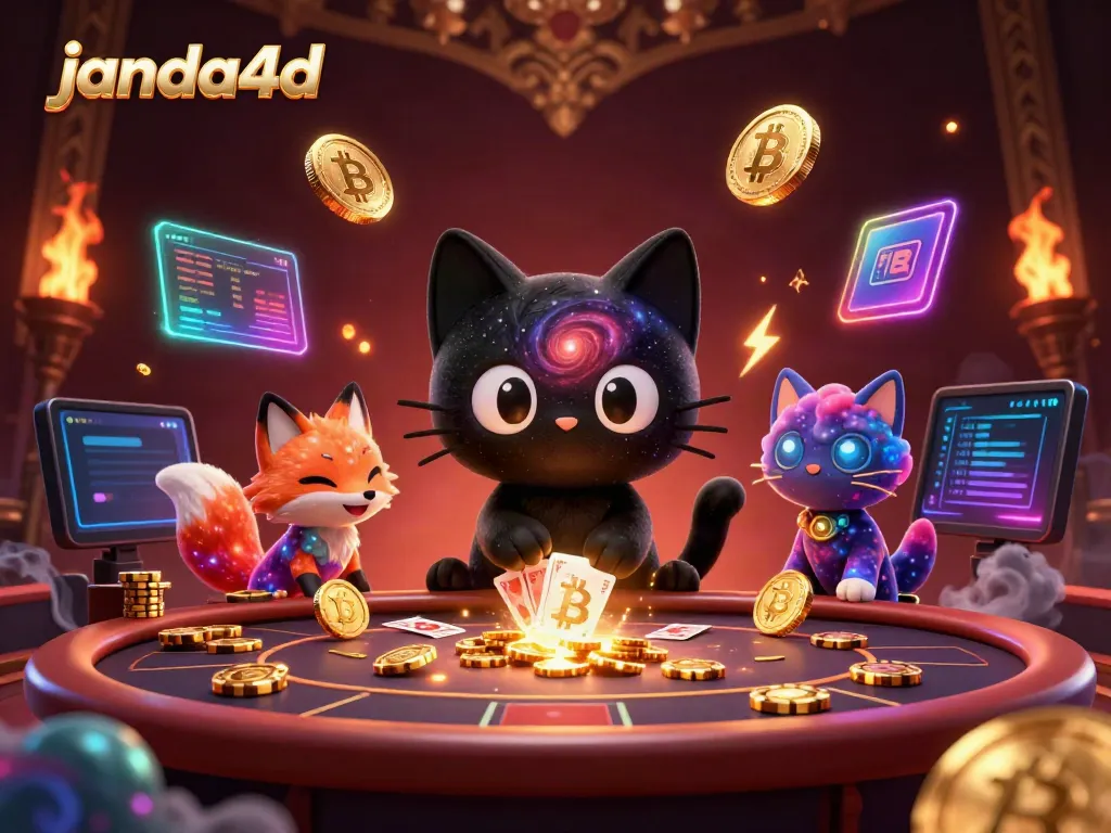 JANDA4D menghadirkan pengalaman bermain dengan kucing hitam galaksi dan rubah nebula di kasino digital.