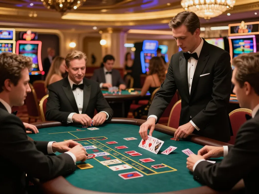 Players engaging in high-stakes baccarat at Nhà cái bl555, showcasing excitement and strategy.