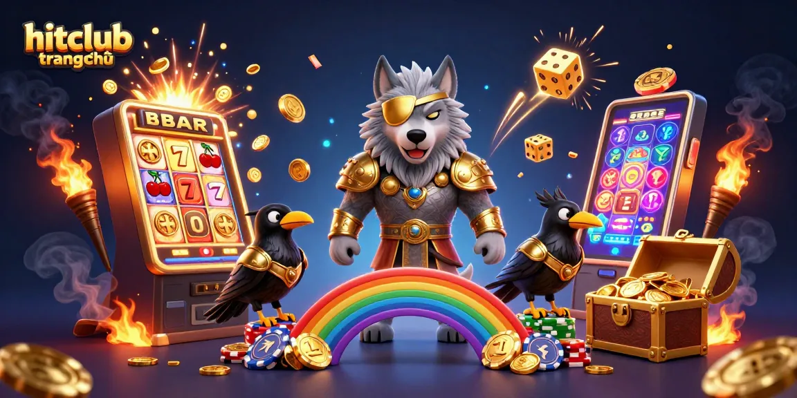 Engage in thrilling gameplay at hitclub trang chủ with vibrant slot machines and Norse mythological characters.