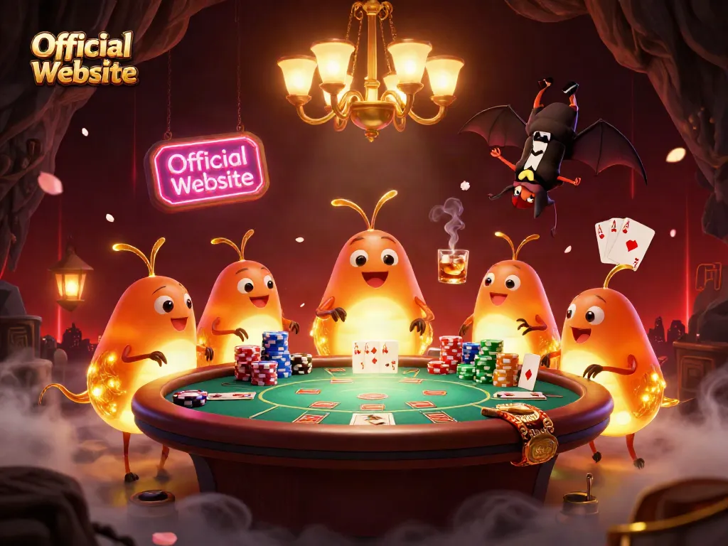 Experience vibrant casino action with glowworms and a bat dealer at the Official Website.