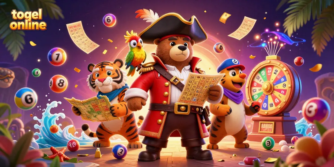 Experience thrilling togel online excitement with cheerful characters and dynamic lottery elements in a vibrant 3D scene.