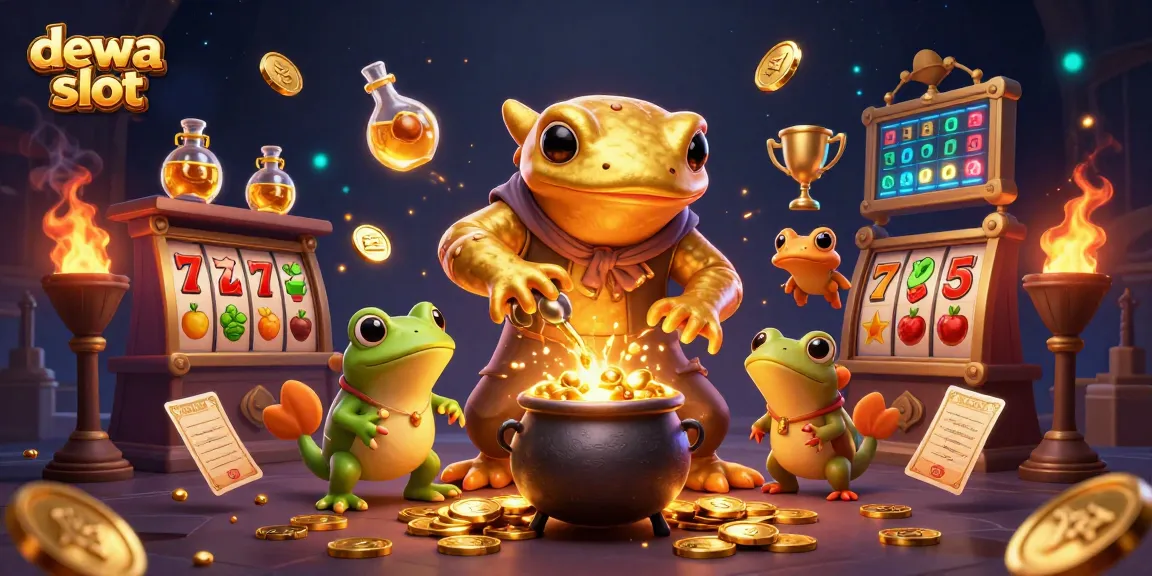 Menaikkan peluang menang di dewa slot yang menampilkan simbol jackpot dan karakter menarik.