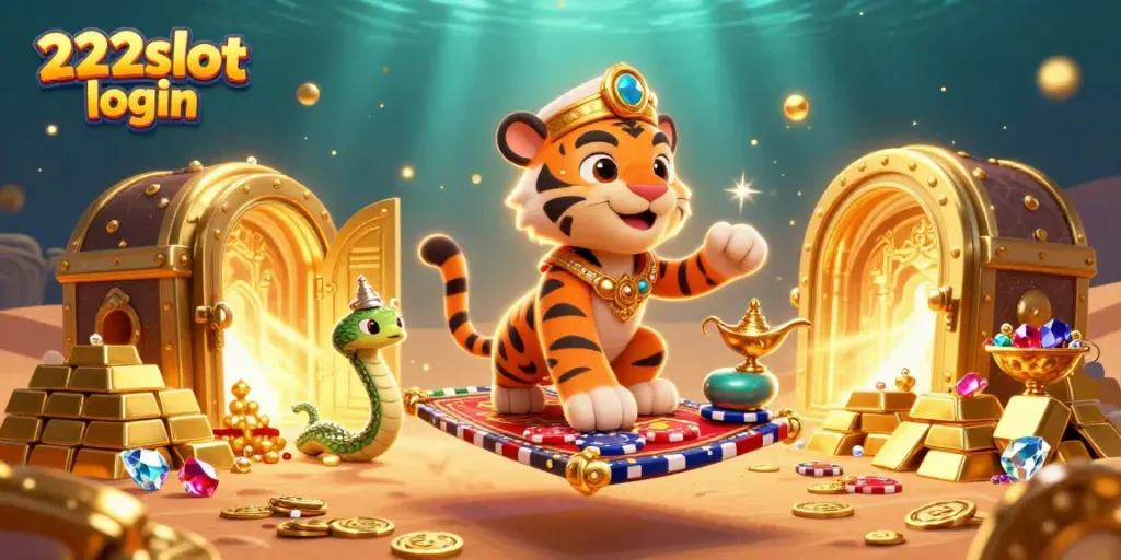 Mengakses 222slot login dengan mudah lewat ilustrasi 3D menakjubkan dari karakter dan elemen kasino yang kaya.