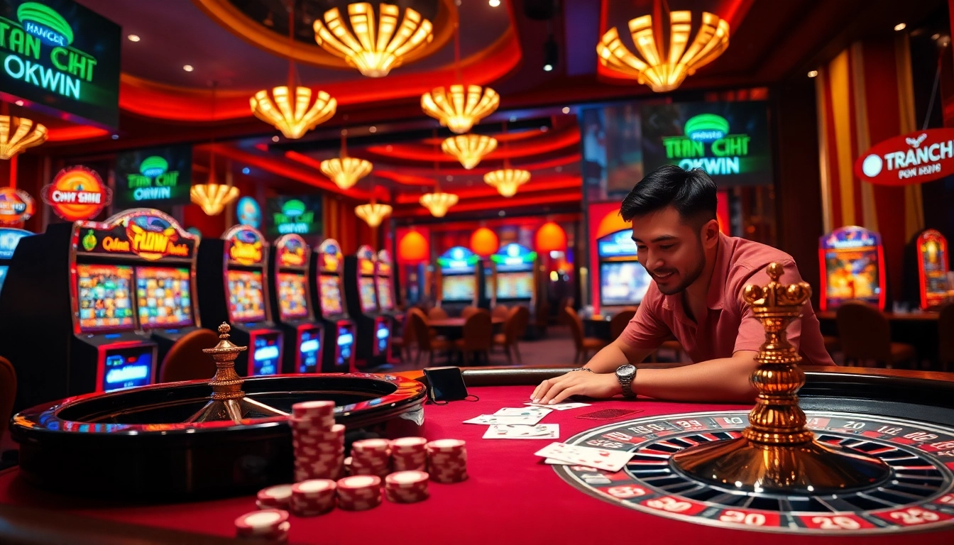 Experience the thrill at Trang Chủ OKWIN with vibrant casino games and modern gambling environments.