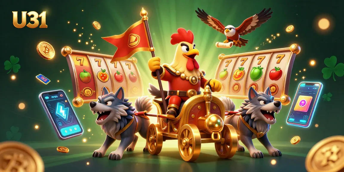 Experience thrilling wins with U31's vibrant casino illustration showcasing epic gameplay.