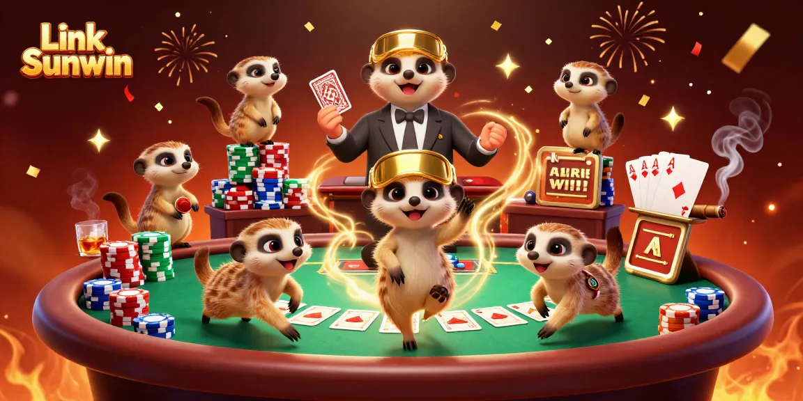 Experience the thrill of the Link Sunwin casino with meerkats in action!