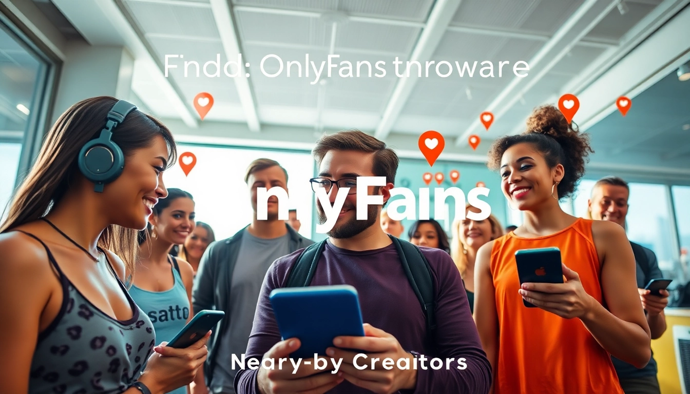 Discover OnlyFans Nearby Creators with diverse profiles in a vibrant digital setting