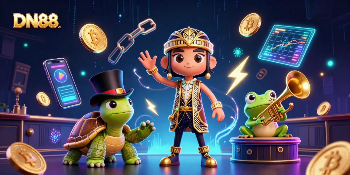 Experience exciting gameplay at DN88 with vibrant characters and dynamic casino elements.
