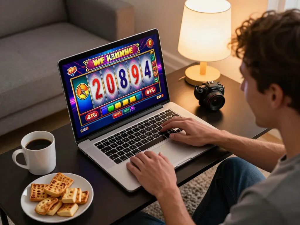 Engaging in slot gacor hari ini with a thrilling online slot game experience from home.
