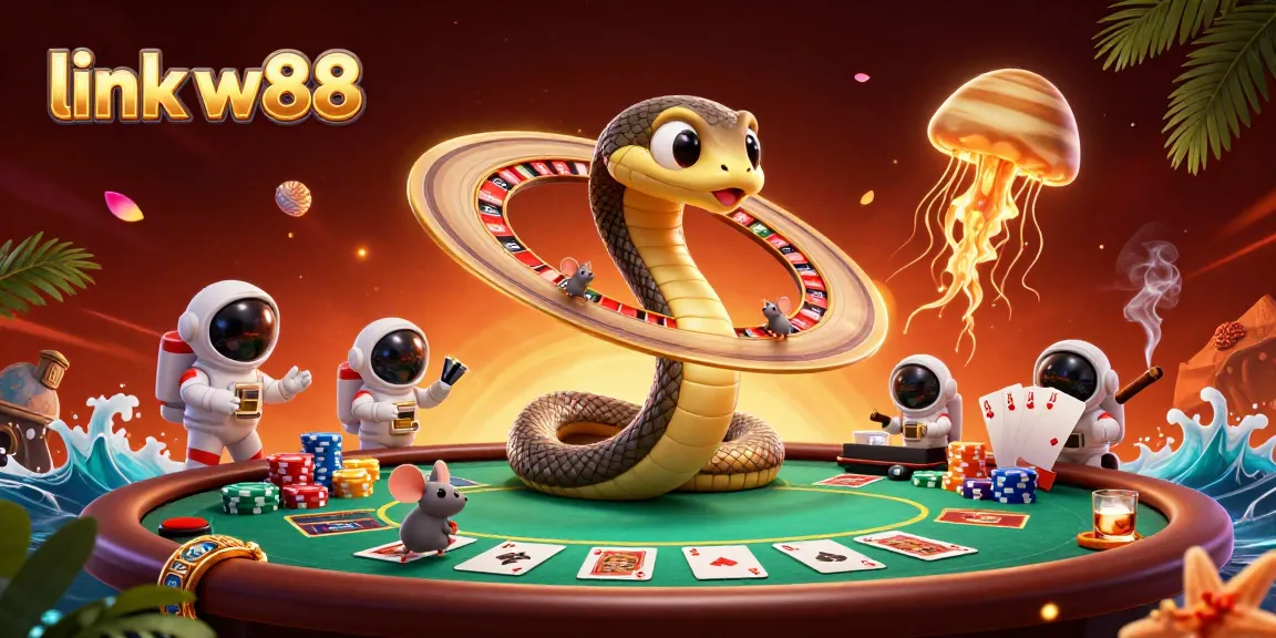 Các chú chuột phi hành gia đang chơi cá cược trên vòng xoay của hành tinh trong link w88 đầy màu sắc.
