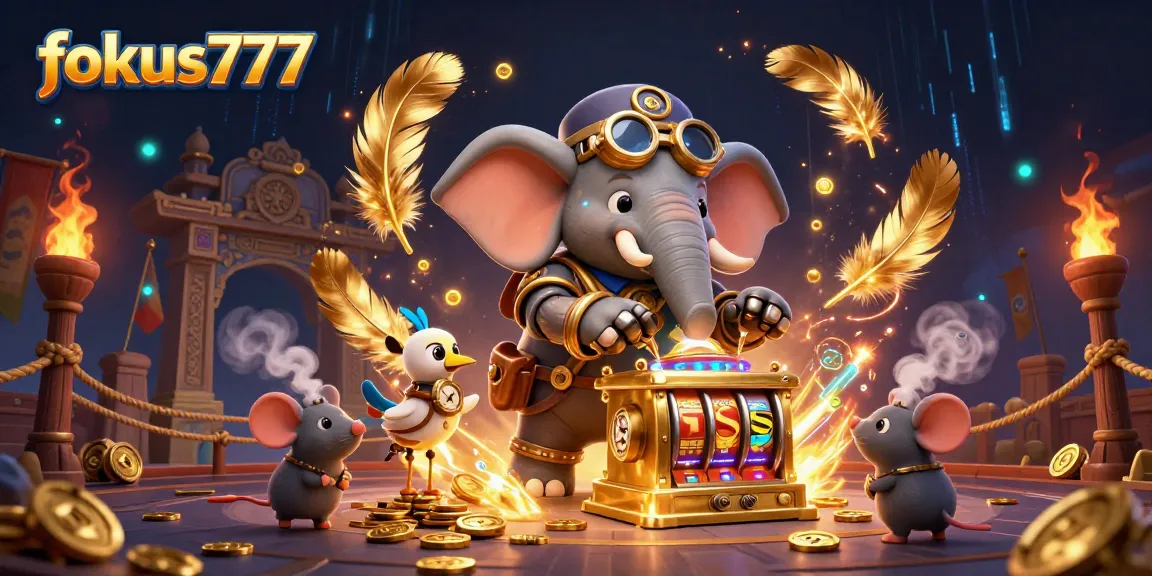 Experience thrilling gameplay with fokus777 and vibrant cartoon characters in an engaging casino setting.