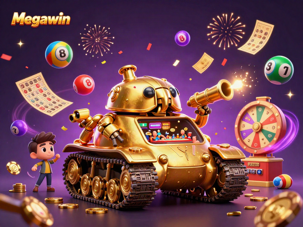 Mengalami keseruan bermain casino online Megawin dengan tank keledai emas dan elemen permainan yang berlimpah.
