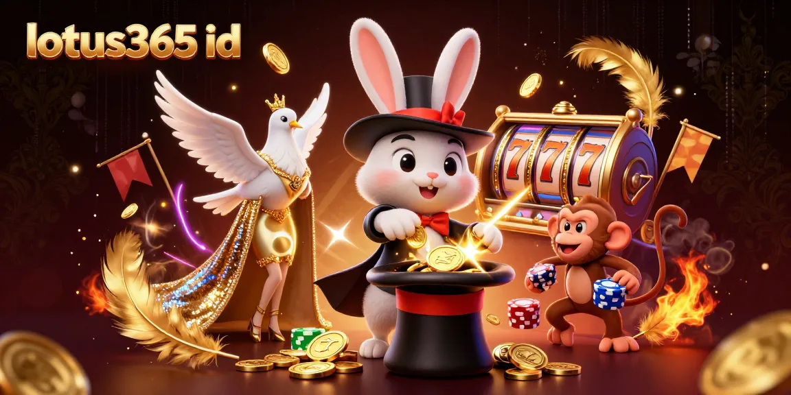 Experience the thrill of betting with lotus365 id, featuring our magician pulling coins, a dove, and poker chips.