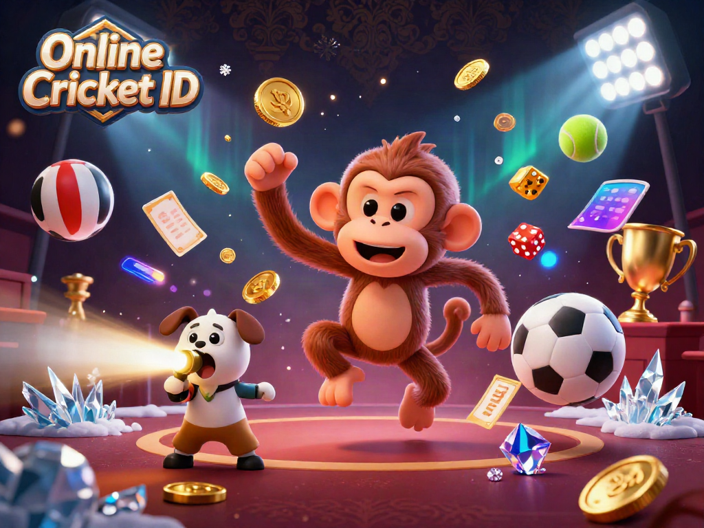 Experience secure sports betting with an Online Cricket ID, featuring a dynamic ghostly scene.