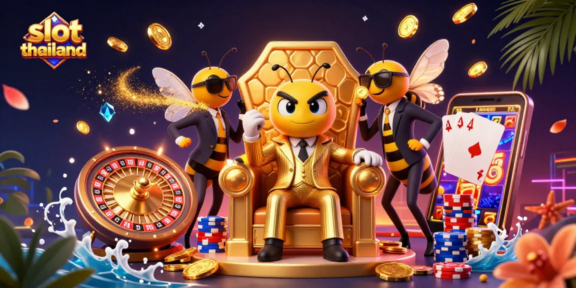 Spin the reels and win big with slot thailand in a vibrant casino illustration.