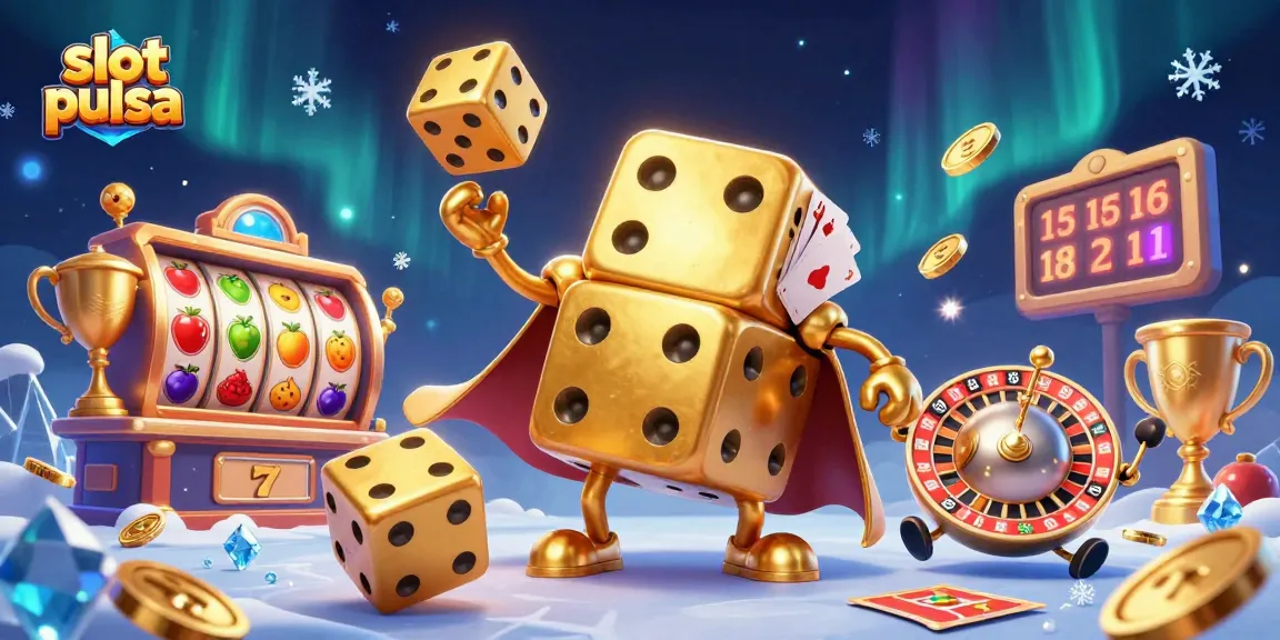 Permainan slot pulsa yang seru dengan jackpot dan susunan karakter yang meriah.
