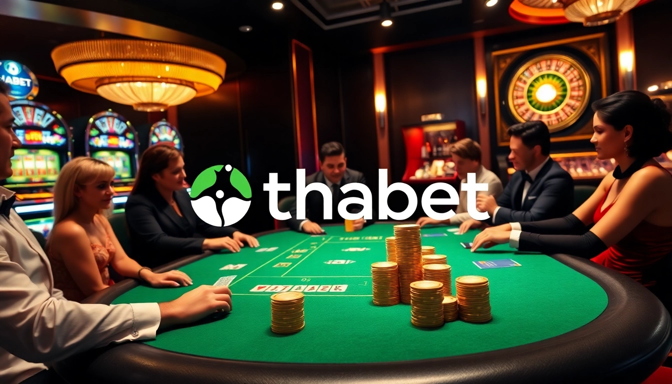 Experience thrilling gameplay at thabet with vibrant casino tables and high-stakes poker action.