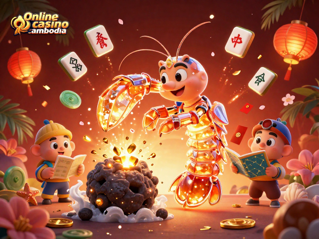 Experience the vibrant excitement of the Online casino Cambodia scene featuring animated characters and casino elements.
