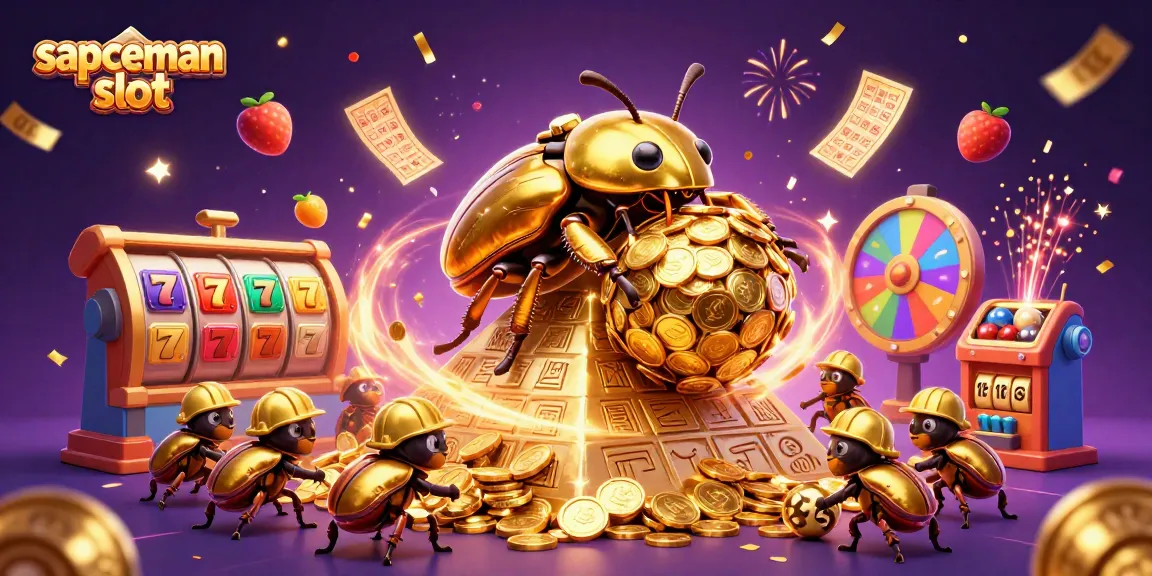 Spin to win with sapceman slot in a dazzling 3D illustration featuring golden treasures and vibrant energy