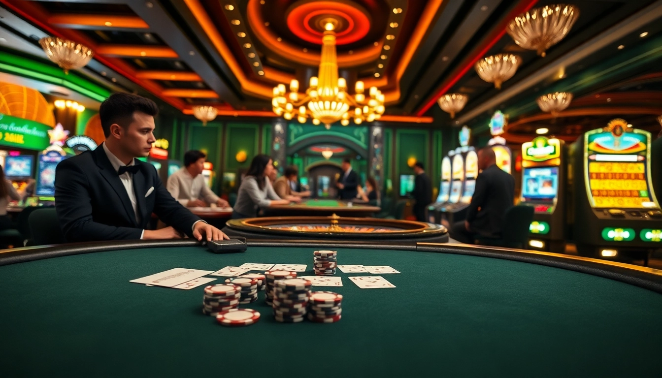 Experience the thrill of Trang chủ Luck8 with vibrant casino games and focused players.