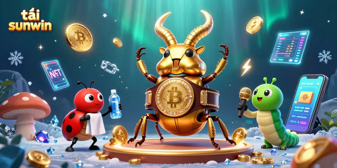 Engage with tải sunwin through an exciting 3D casino-themed illustration with dynamic characters and elements.