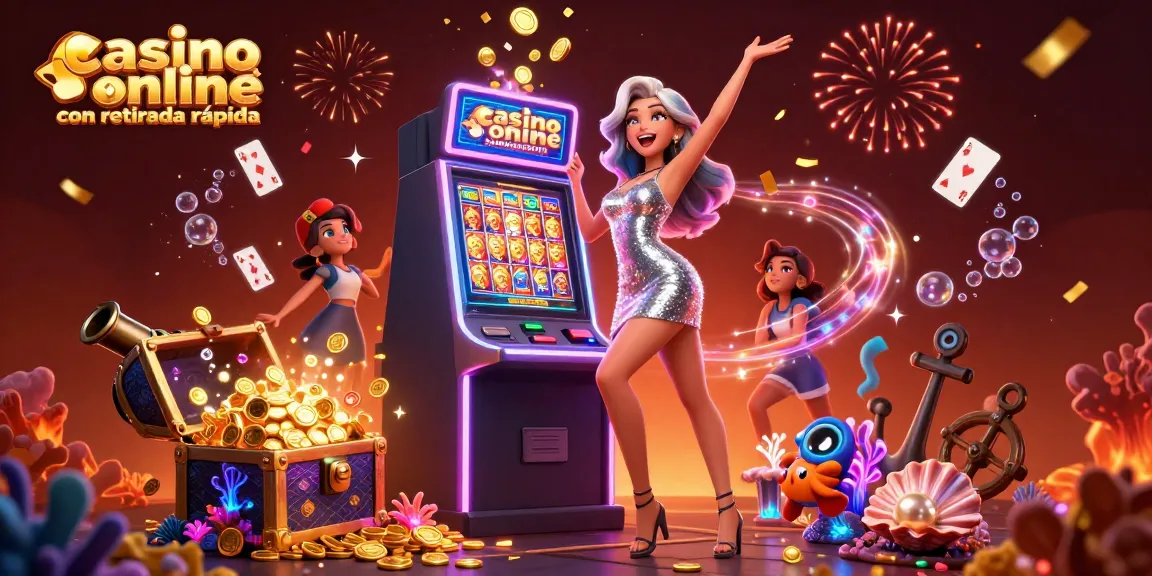 Win big at the casino online con retirada rápida with an exciting slot jackpot celebration.