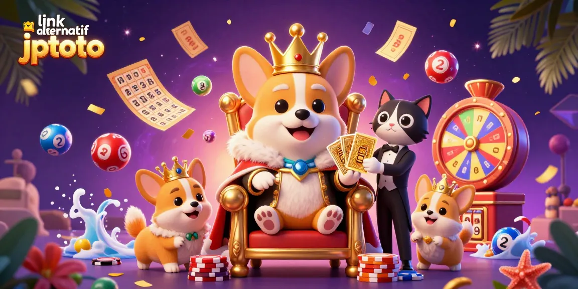 Engage with the thrilling atmosphere of link alternatif jptoto featuring vibrant casino elements and lively characters.