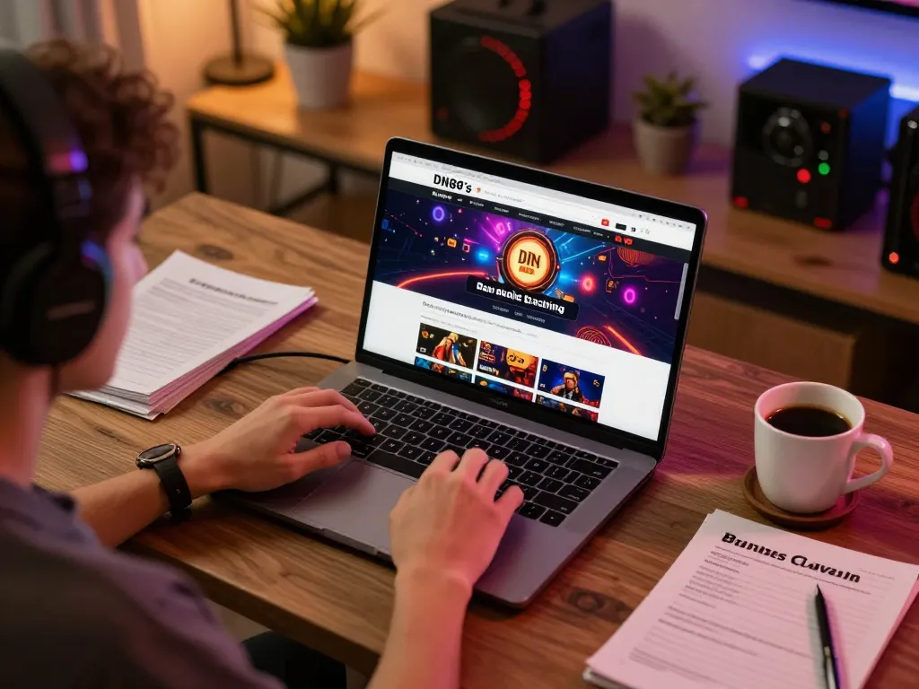 Player engaged in online gambling at DN88, enjoying a casual home setup.