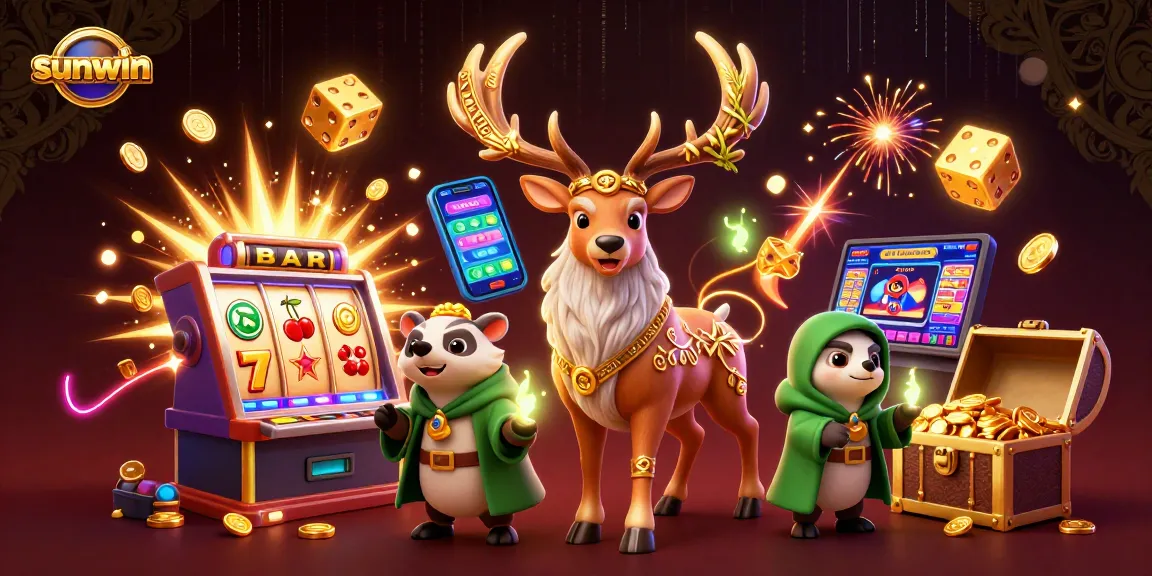 Experience thrilling slots at sunwin with vibrant visuals and dynamic casino elements.