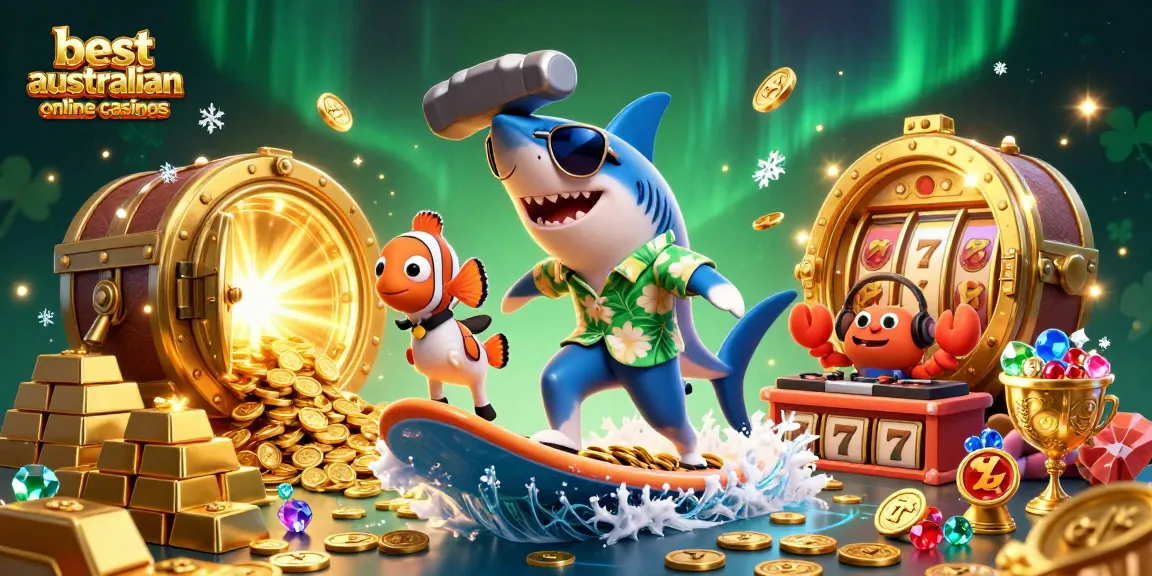 Surf the best Australian online casinos with exciting gaming elements and rich treasures.