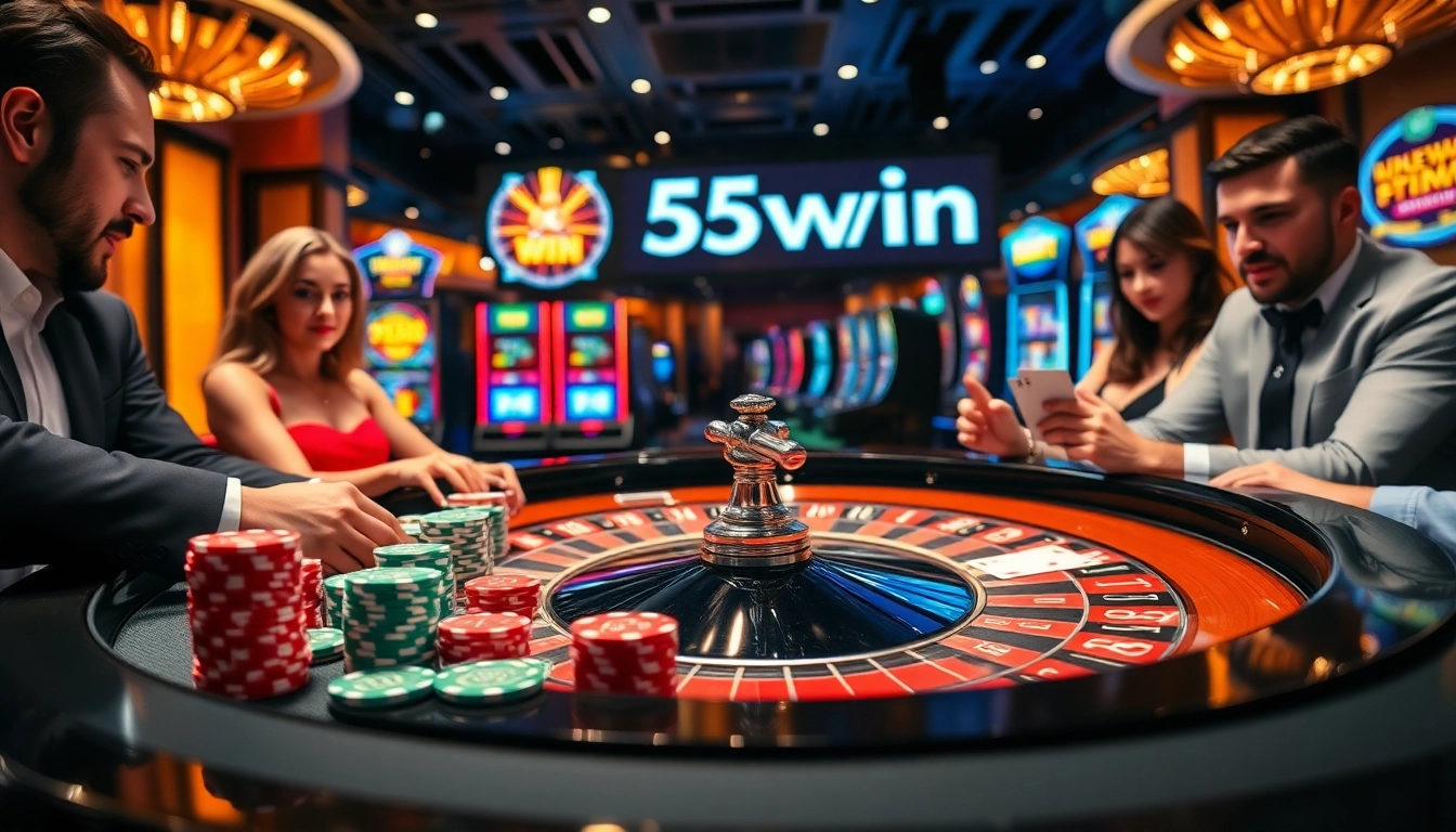 Experience the thrill of winning at 555win with engaging casino games and vibrant atmosphere.