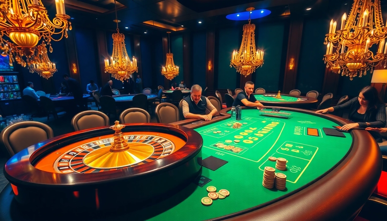 Experience the thrill of high-stakes gambling at https://kk55.fit/ with an engaging casino table setup.