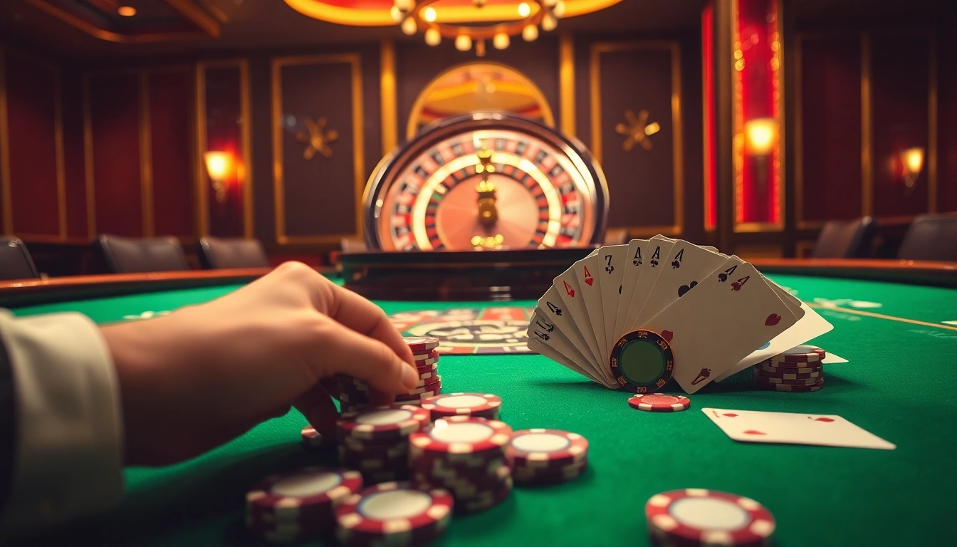 Experience the thrill of 79king with an elegant casino scene showcasing a vibrant gaming table.