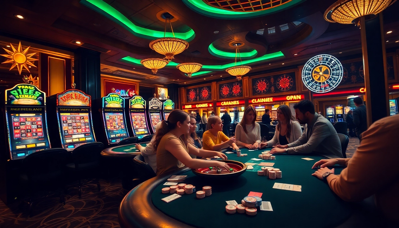 Experience the thrill of winning at a bustling casino with https://kk55.group as players strategize at the poker table.